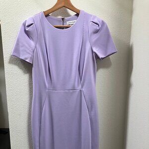 Calvin Klein Dress Lavender Light Purple, Size 4